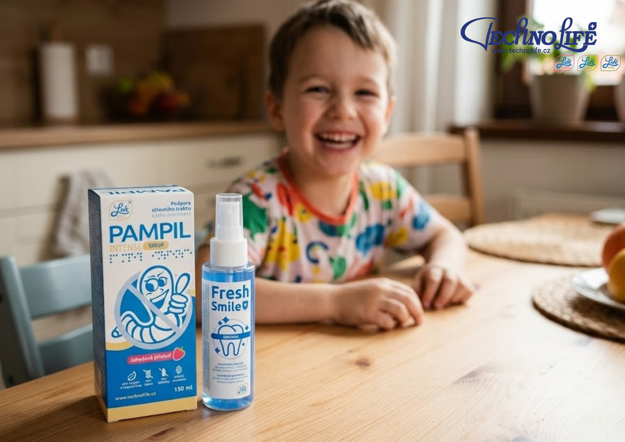 Pampil Intense: Sirup s jahodovým aromatem pro rodinnou péči